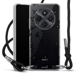 New Carry Case Transparent Stoff schwarz/silber