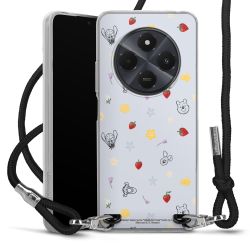 New Carry Case Transparent Stoff schwarz/silber