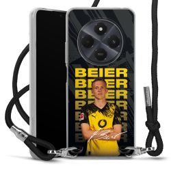 New Carry Case Transparent Stoff schwarz/silber