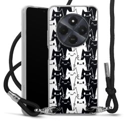 New Carry Case Transparent Stoff schwarz/silber