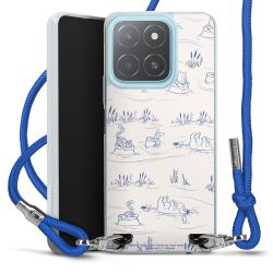 New Carry Case Transparent Stoff schwarz/silber