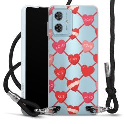 New Carry Case Transparent Stoff schwarz/silber