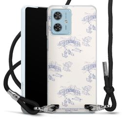 New Carry Case Transparent Stoff schwarz/silber