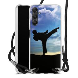 New Carry Case Transparent Stoff schwarz/silber