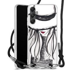 New Carry Case Transparent Stoff schwarz/silber