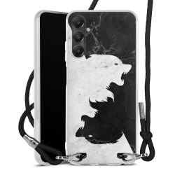 New Carry Case Transparent Stoff schwarz/silber