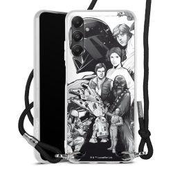 New Carry Case Transparent Stoff schwarz/silber