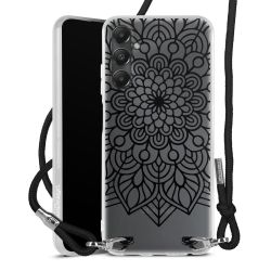 New Carry Case Transparent Stoff schwarz/silber