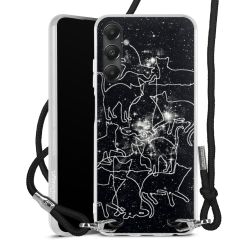 New Carry Case Transparent Stoff schwarz/silber