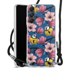 New Carry Case Transparent Stoff schwarz/silber