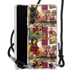 New Carry Case Transparent Stoff schwarz/silber