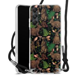 New Carry Case Transparent Stoff schwarz/silber