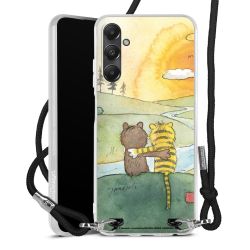 New Carry Case Transparent Stoff schwarz/silber