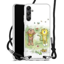 New Carry Case Transparent Stoff schwarz/silber