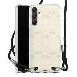 New Carry Case Transparent Stoff schwarz/silber