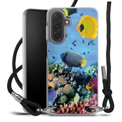 New Carry Case Transparent Stoff schwarz/silber