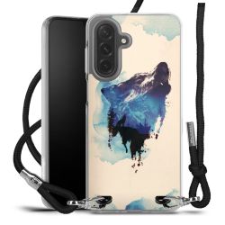 New Carry Case Transparent Stoff schwarz/silber