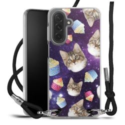 New Carry Case Transparent Stoff schwarz/silber