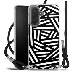 New Carry Case Transparent Stoff schwarz/silber