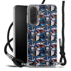 New Carry Case Transparent Stoff schwarz/silber