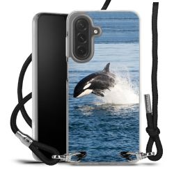 New Carry Case Transparent Stoff schwarz/silber