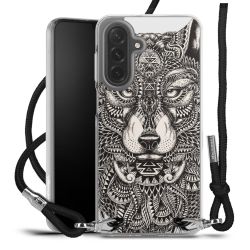 New Carry Case Transparent Stoff schwarz/silber