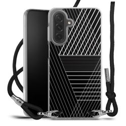 New Carry Case Transparent Stoff schwarz/silber