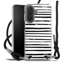 New Carry Case Transparent Stoff schwarz/silber