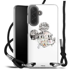 New Carry Case Transparent Stoff schwarz/silber