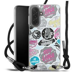 New Carry Case Transparent Stoff schwarz/silber