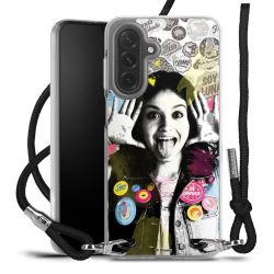 New Carry Case Transparent Stoff schwarz/silber