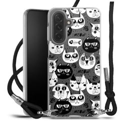 New Carry Case Transparent Stoff schwarz/silber