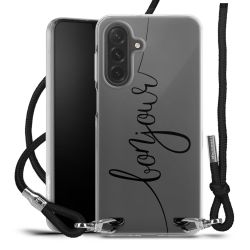 New Carry Case Transparent Stoff schwarz/silber