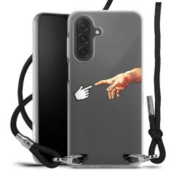 New Carry Case Transparent Stoff schwarz/silber