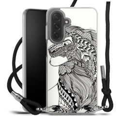 New Carry Case Transparent Stoff schwarz/silber