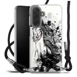 New Carry Case Transparent Stoff schwarz/silber