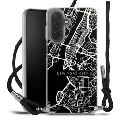 New Carry Case Transparent Stoff schwarz/silber