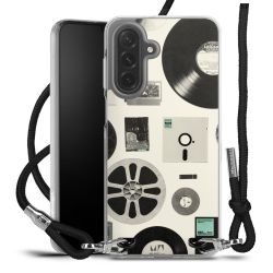 New Carry Case Transparent Stoff schwarz/silber