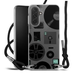 New Carry Case Transparent Stoff schwarz/silber