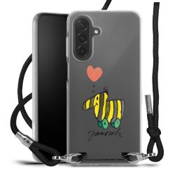 New Carry Case Transparent Stoff schwarz/silber