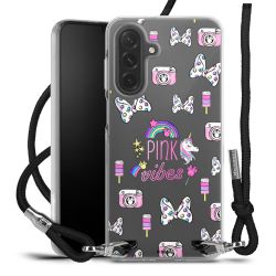 New Carry Case Transparent Stoff schwarz/silber