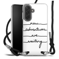 New Carry Case Transparent Stoff schwarz/silber