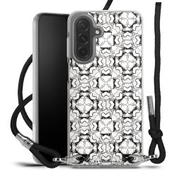 New Carry Case Transparent Stoff schwarz/silber