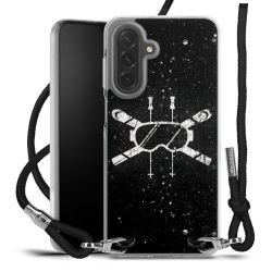 New Carry Case Transparent Stoff schwarz/silber