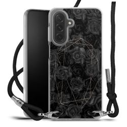 New Carry Case Transparent Stoff schwarz/silber