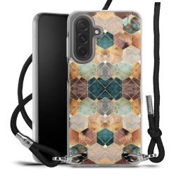 New Carry Case Transparent Stoff schwarz/silber