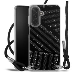 New Carry Case Transparent Stoff schwarz/silber