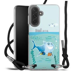 New Carry Case Transparent Stoff schwarz/silber