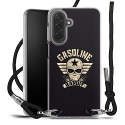 New Carry Case Transparent Stoff schwarz/silber