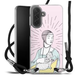 New Carry Case Transparent Stoff schwarz/silber